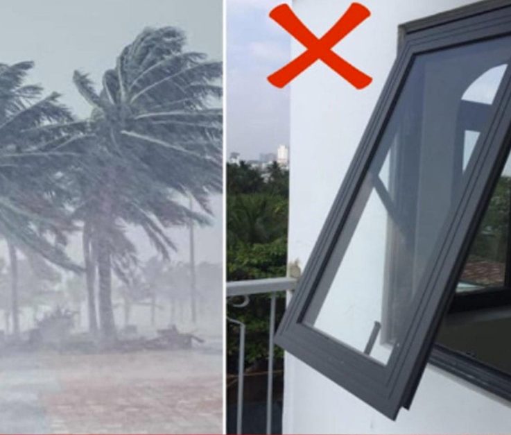 Chiudere o aprire le finestre in caso di vento forte: molte persone lo fanno in modo sbagliato