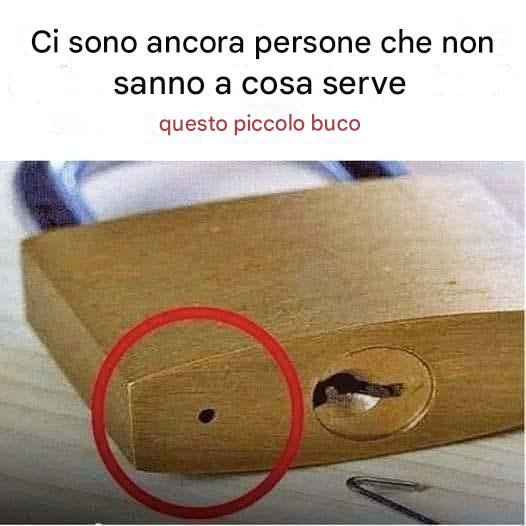 A cosa serve il piccolo foro sul lucchetto? Molte persone ancora non lo sanno! 🔐🤔