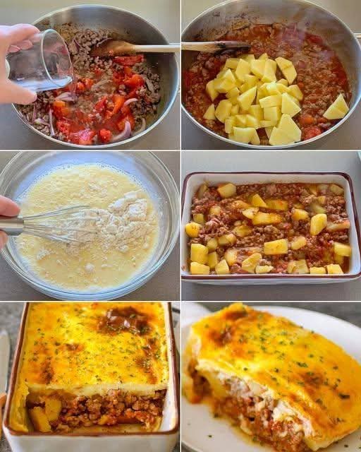 o buona la Moussaka È una ricetta tipica bulgara a base di carne macinata, patate e pomodori! Ecco come prepararla così cremosa e saporita: