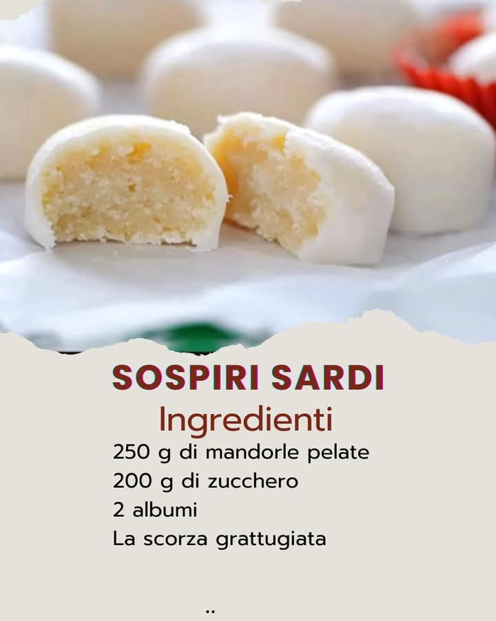 Sospiri Sardi – Dolcetti di Mandorle Glassati 