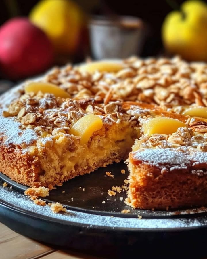  🍏🍰🌟 Torta Salutare alle Mele e Avena: Una Sinfonia di Gusti e Benessere! 🌟🍰🍏