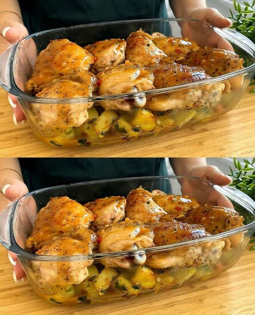 La deliziosa ricetta delle cosce di pollo della nonna! Semplicemente delizioso e succoso!