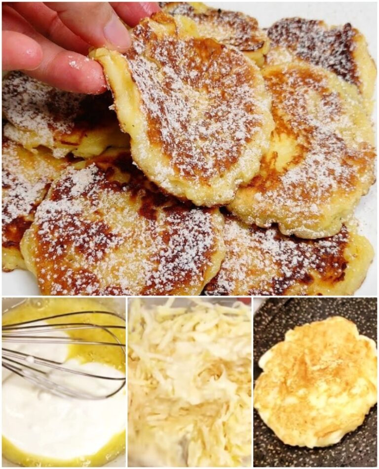 Mini pancake di mele, deliziosi e saporiti.