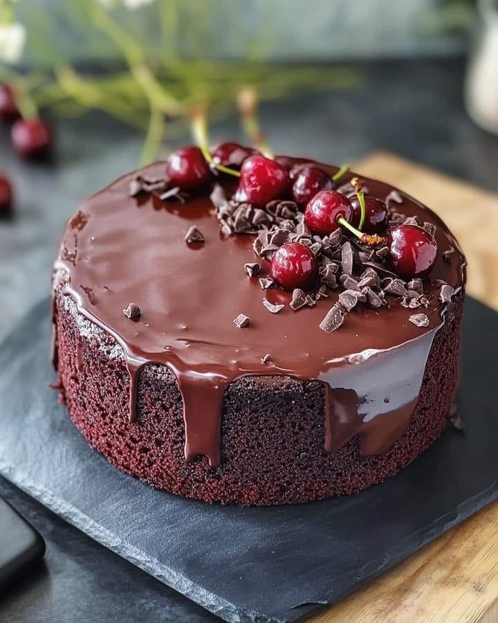 Torta di Quaresima con ciliegie e cioccolato 🍒🍫