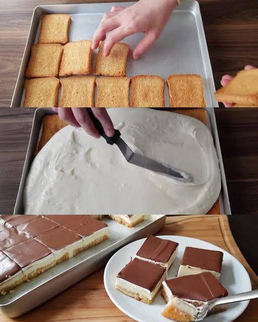  Si prepara con semplici fette biscottate e non ha bisogno di cottura. Lasciatela in frigo, il risultato è golosissimo! 😍 La ricetta: