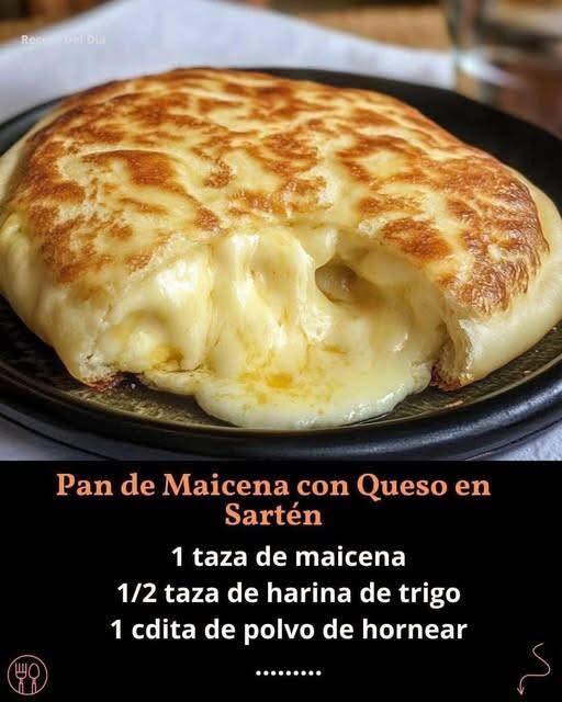 Pan de Maicena con Queso in Padella
