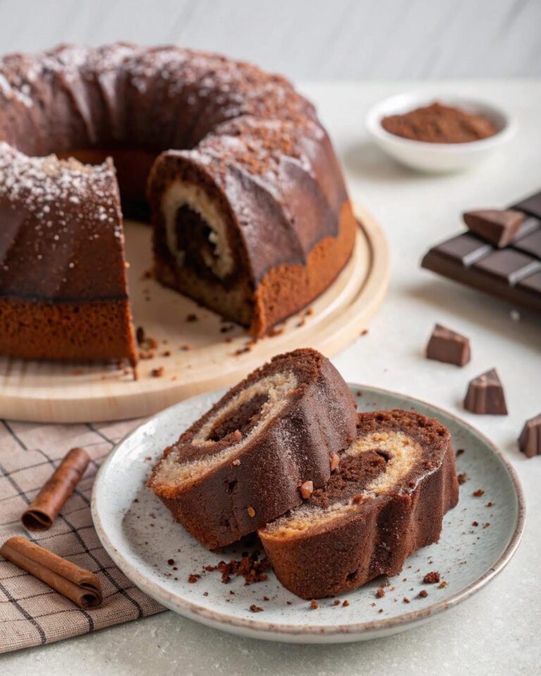 Ciambellone Marmorizzato con Sorpresa al Cacao