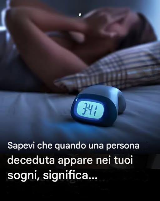 Cosa simboleggia la comparsa di una persona defunta in un sogno?