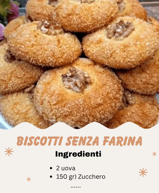 I famosi biscotti SENZA FARINA che si sciolgono in bocca!