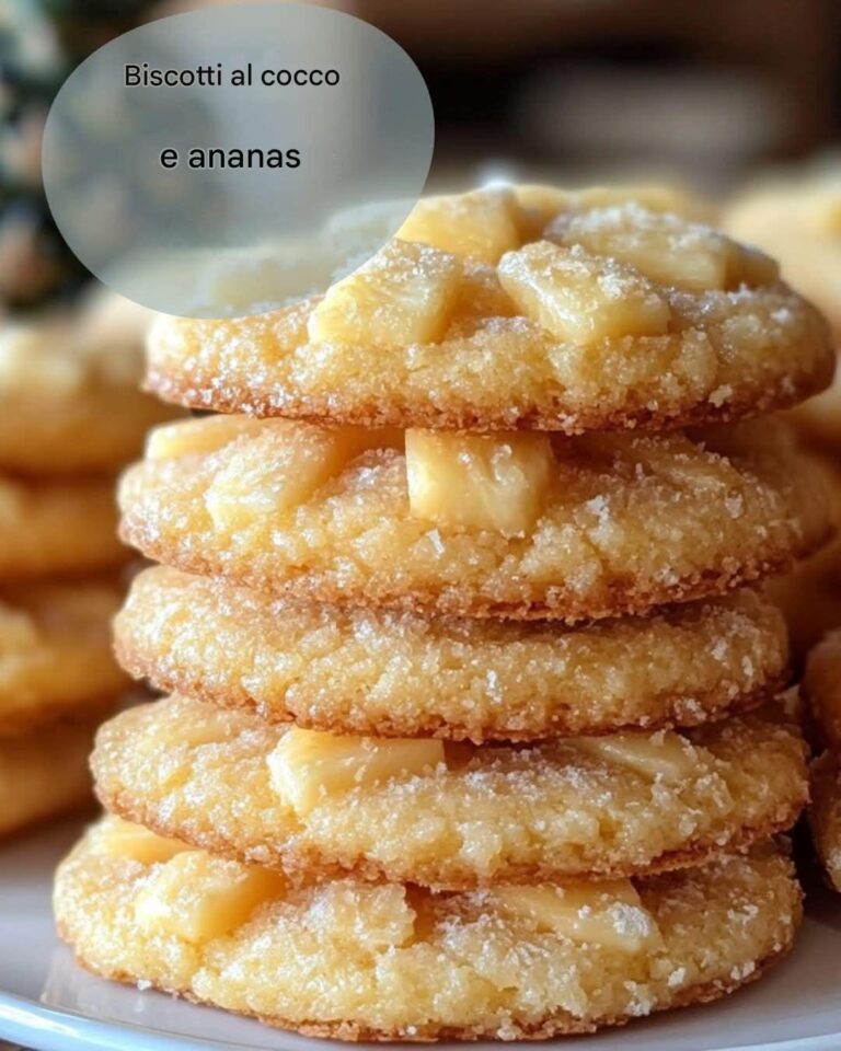 Biscotti al cocco e ananas