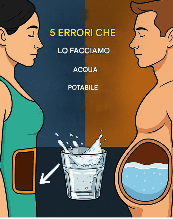 5 ERRORI CHE COMMETTIAMO QUANDO BEVEMO ACQUA