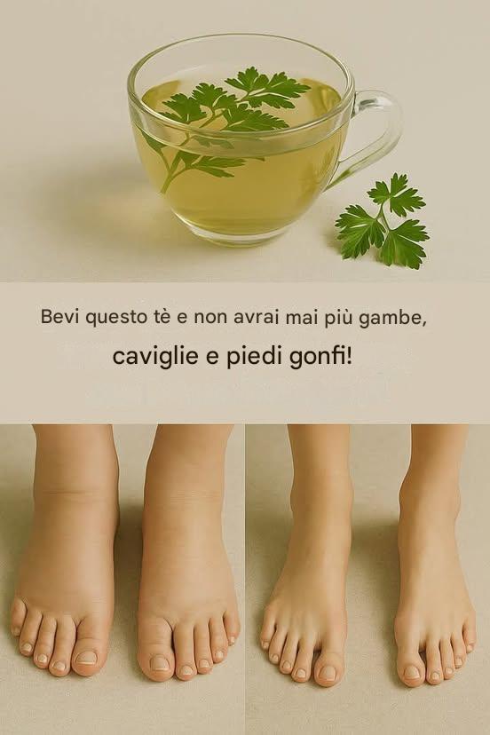 Il potere della tisana al prezzemolo: sollievo naturale da gonfiore a gambe, caviglie e piedi