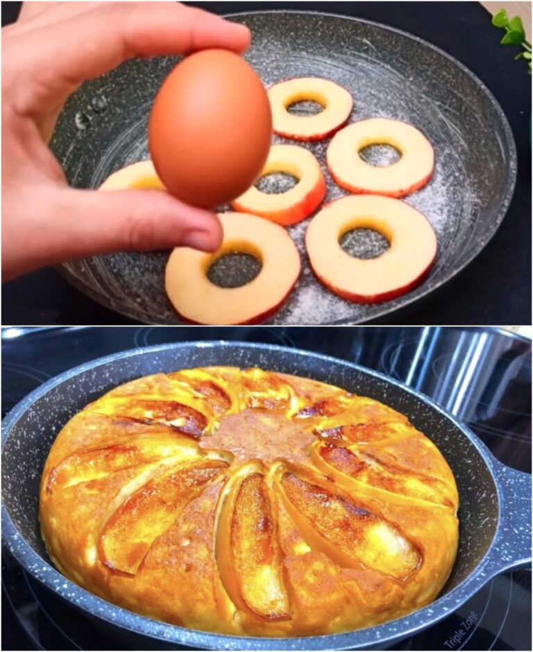 1 uovo, mela, latte e farina: una torta in padella da 15 minuti. La ricetta ha fatto impazzire internet.