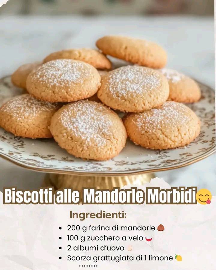  Biscotti alle Mandorle Morbidi
