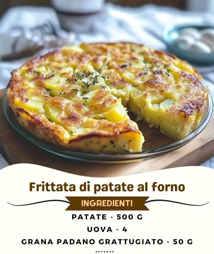 🥔 Frittata di Patate al Forno Dorata e Leggera 🍳✨