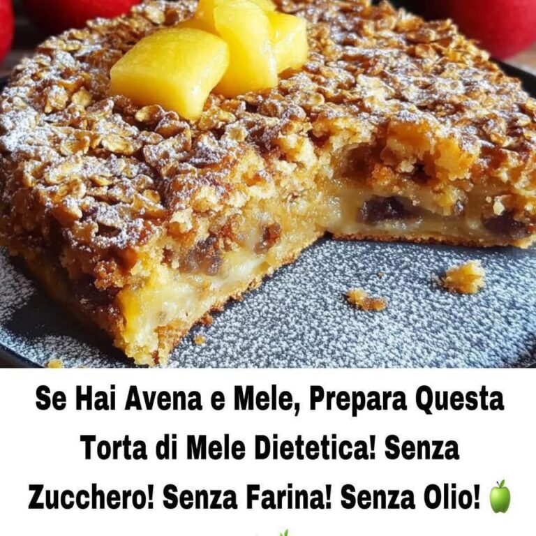 Se Hai Avena e Mele, Prepara Questa Torta di Mele Dietetica! Senza Zucchero! Senza Farina! Senza Olio! 🍏🥧🌿