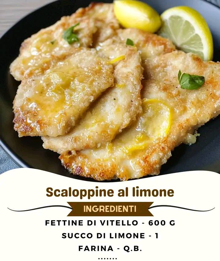 Scaloppine al Limone Morbide Profumate e Cremose 🍋