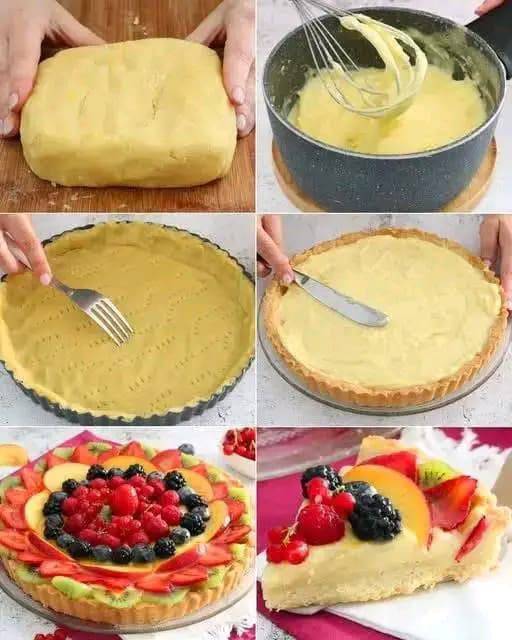 Questa crostata di frutta sembra uscita dalla pasticceria😍 Ecco la ricetta per prepararla perfetta: