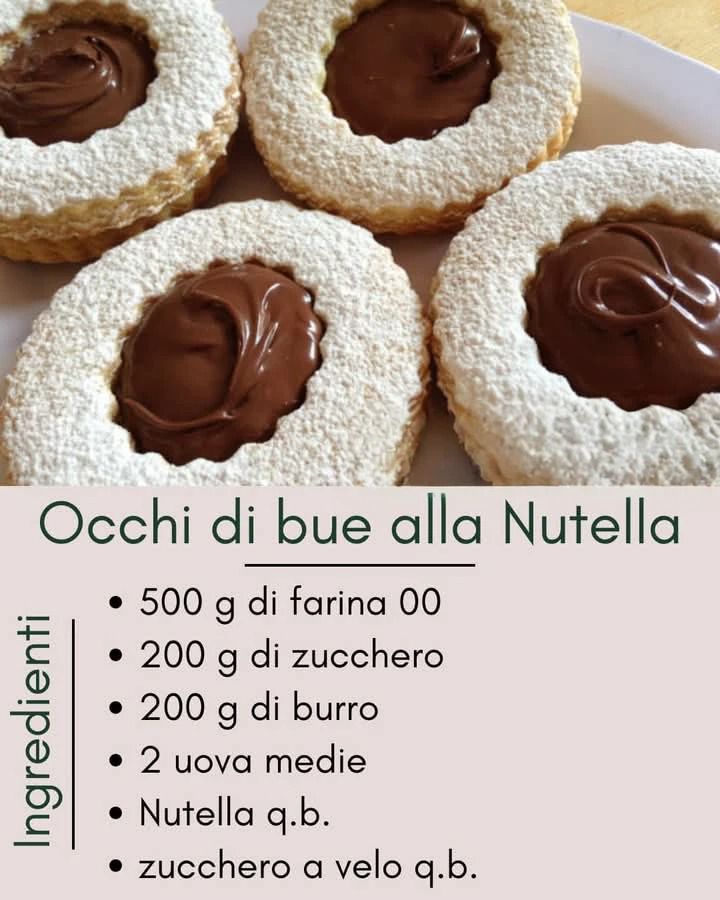 Occhi di Bue alla Nutella: biscotti golosi per grandi e piccini