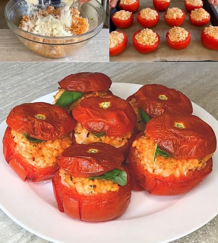Pomodori Ripieni di Riso al Forno Perfetti e Compatti!