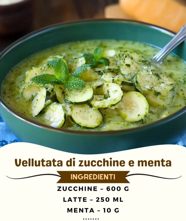 🥒🌿 Vellutata di Zucchine e Menta Leggera e Profumata