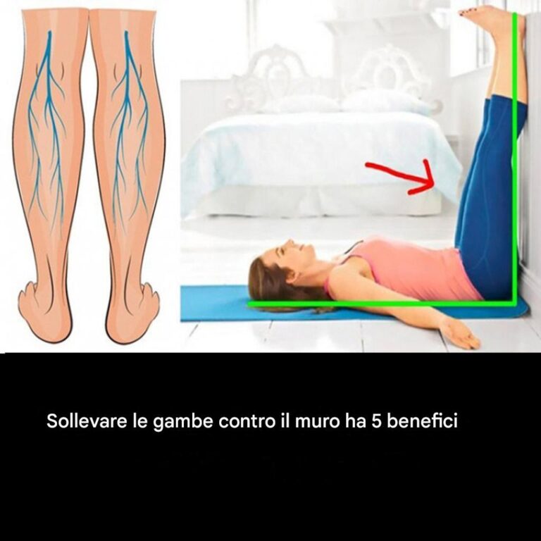 5 benefici di sollevare le gambe contro un muro