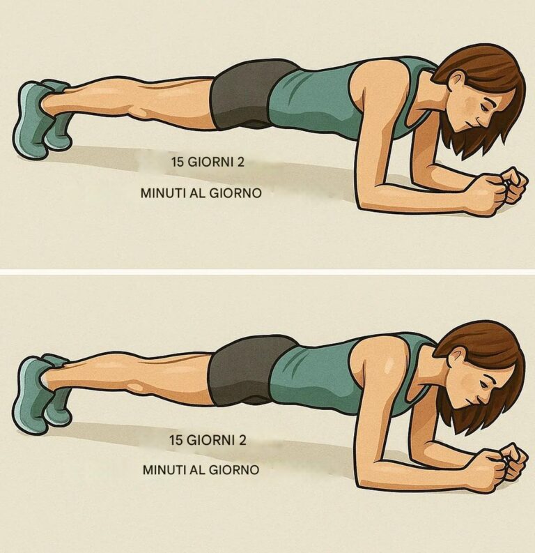 2 tipi di plank che, in 2 ripetizioni, equivalgono a 1.000 esercizi addominali classici