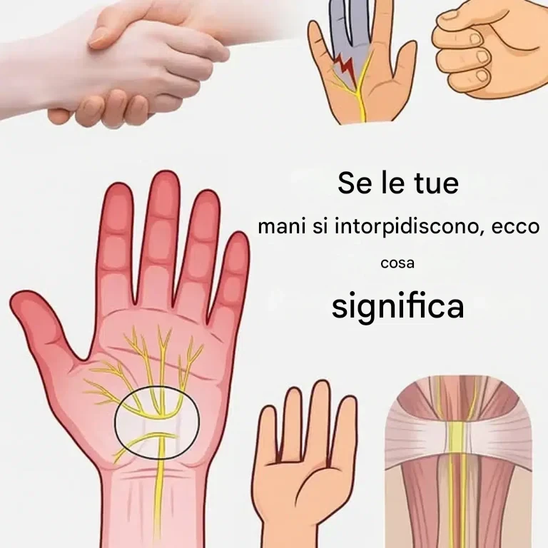 Perché le mani diventano insensibili?