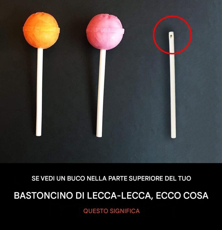 Se vedi un buco in cima a un bastoncino di lecca-lecca, ecco cosa significa