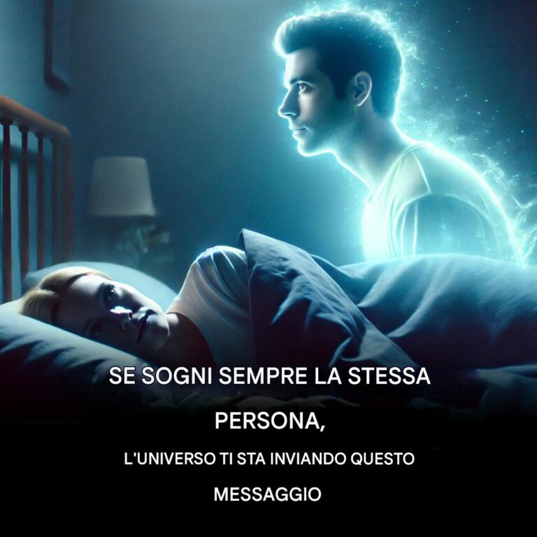 Se continui a sognare la stessa persona, l'universo ti sta inviando questo messaggio.