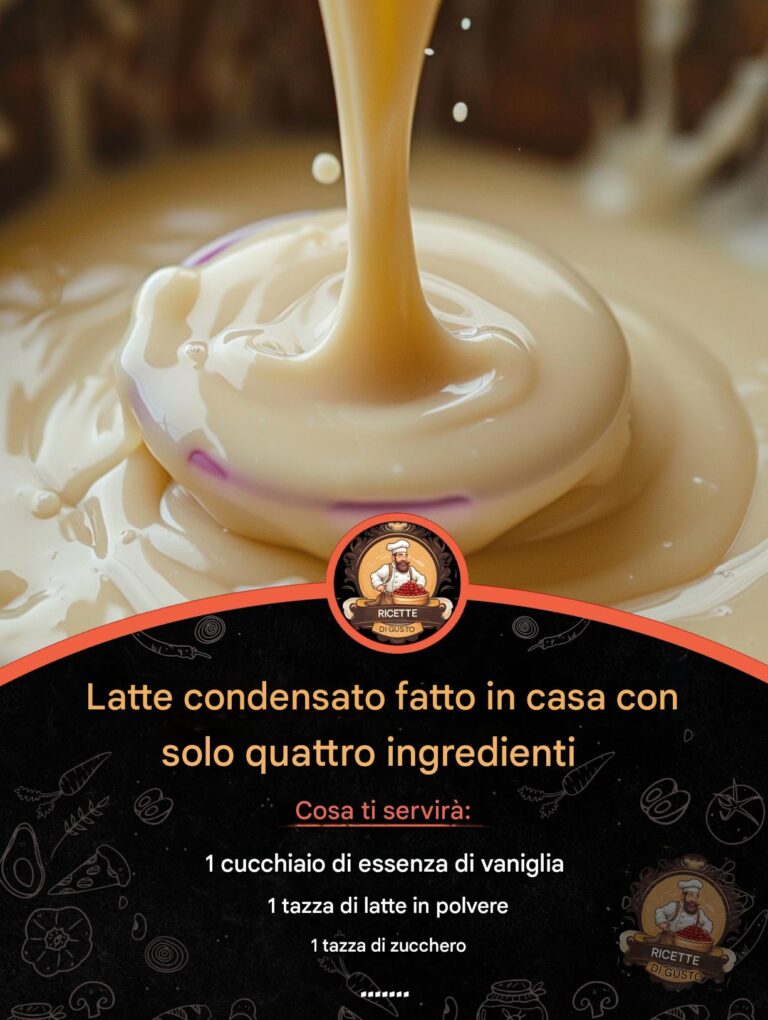 Latte condensato fatto in casa con Just Four