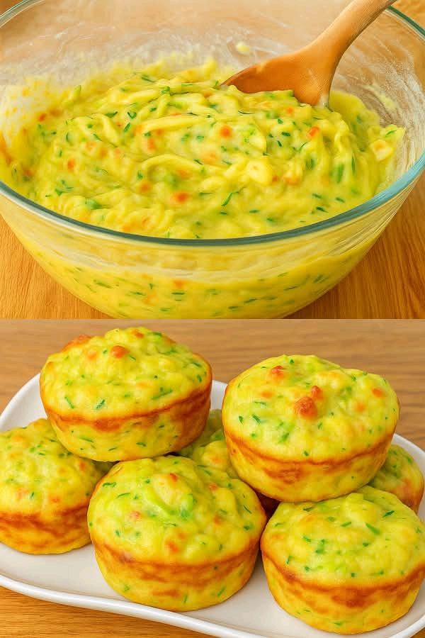 Muffin salati alle zucchine