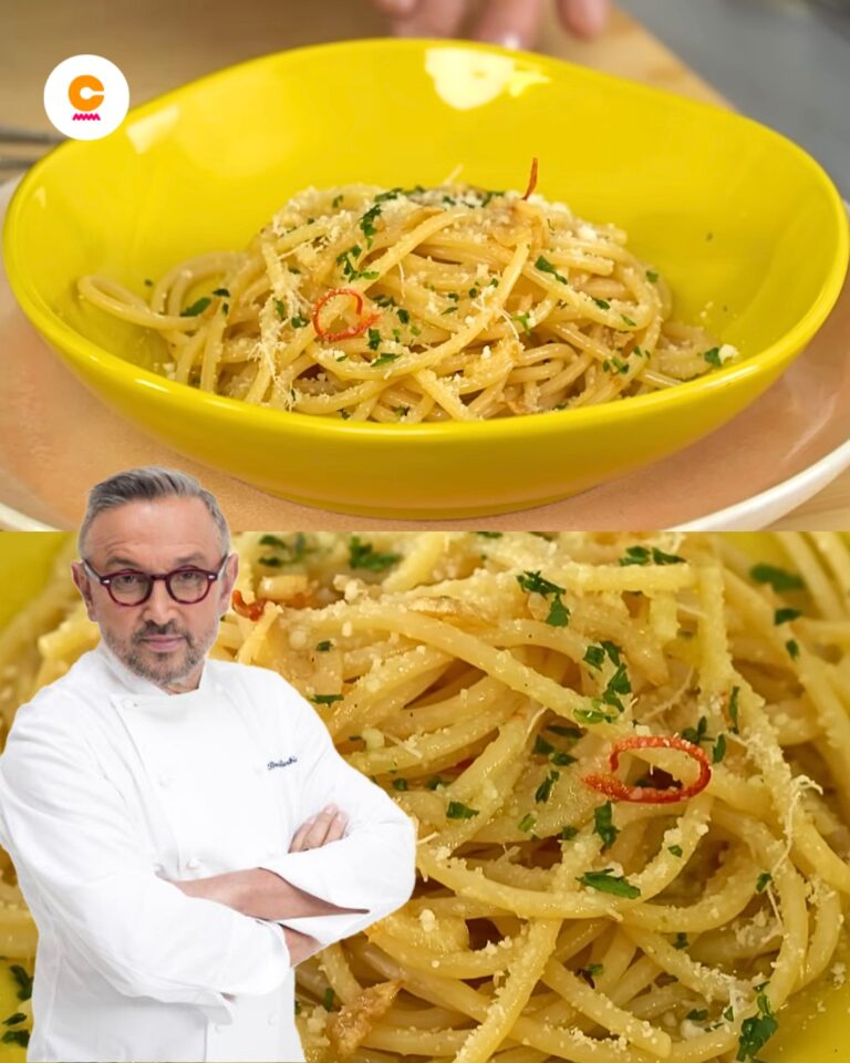 Gli spaghetti aglio, olio e peperoncino di Bruno Barbieri…con ben 2 “ingredienti segreti”