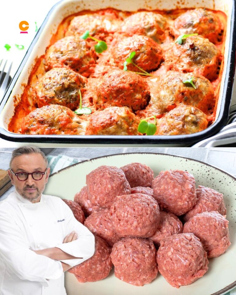 Le polpette al sugo di Bruno Barbieri con un ripieno sorprendente: ecco come le prepara lo chef