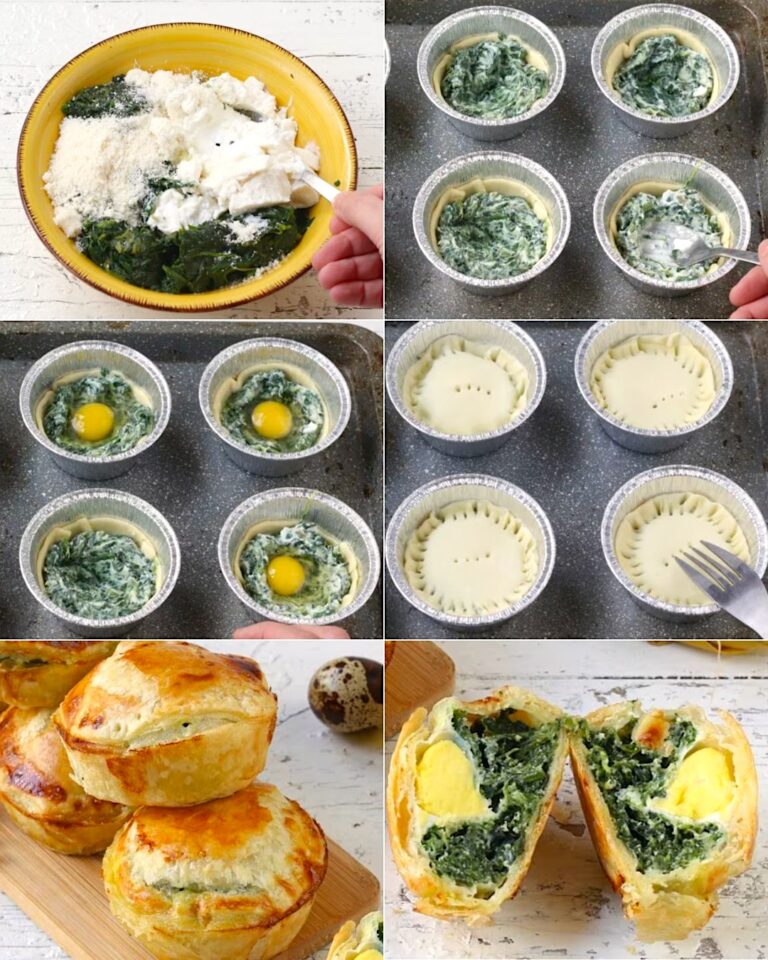 Mini pasqualine: la ricetta della torta tipica in versione mono porzione