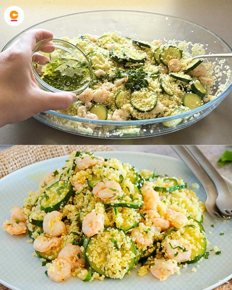 Cous cous gamberi e zucchine