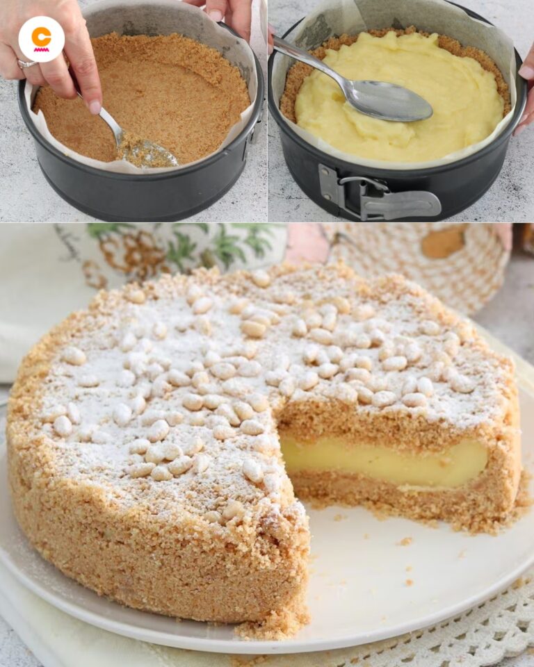 Torta della nonna senza cottura