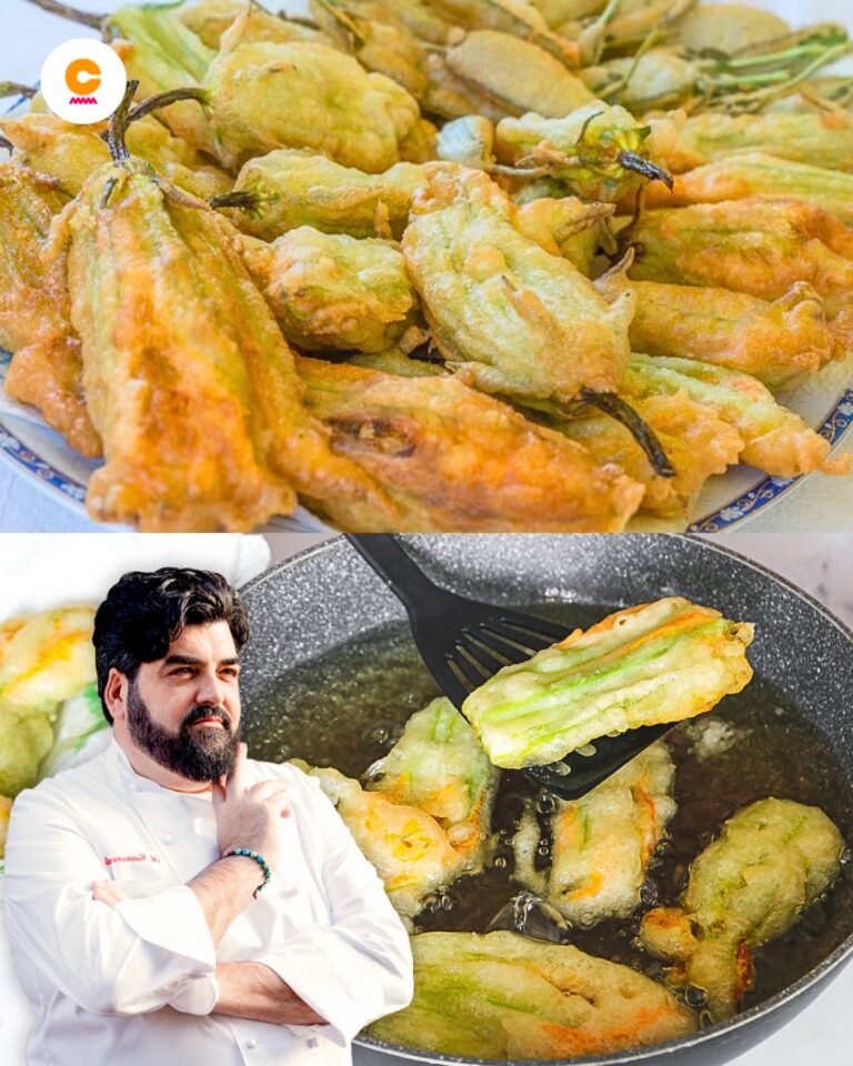Come preparare i fiori di zucca ripieni con la ricetta dello chef Antonino Cannavacciuolo
