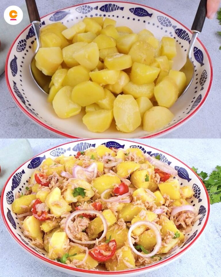 Insalata di patate e tonno