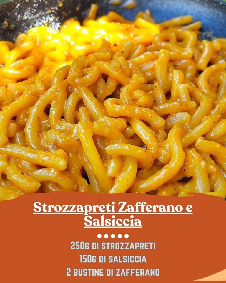 STROZZAPRETI ZAFFERANO E SALSICCIA