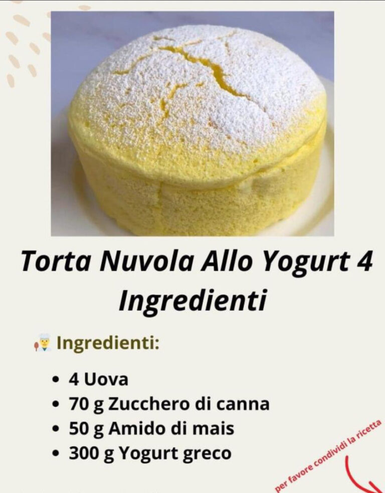 Torta Nuvola Allo Yogurt 4 Ingredienti!