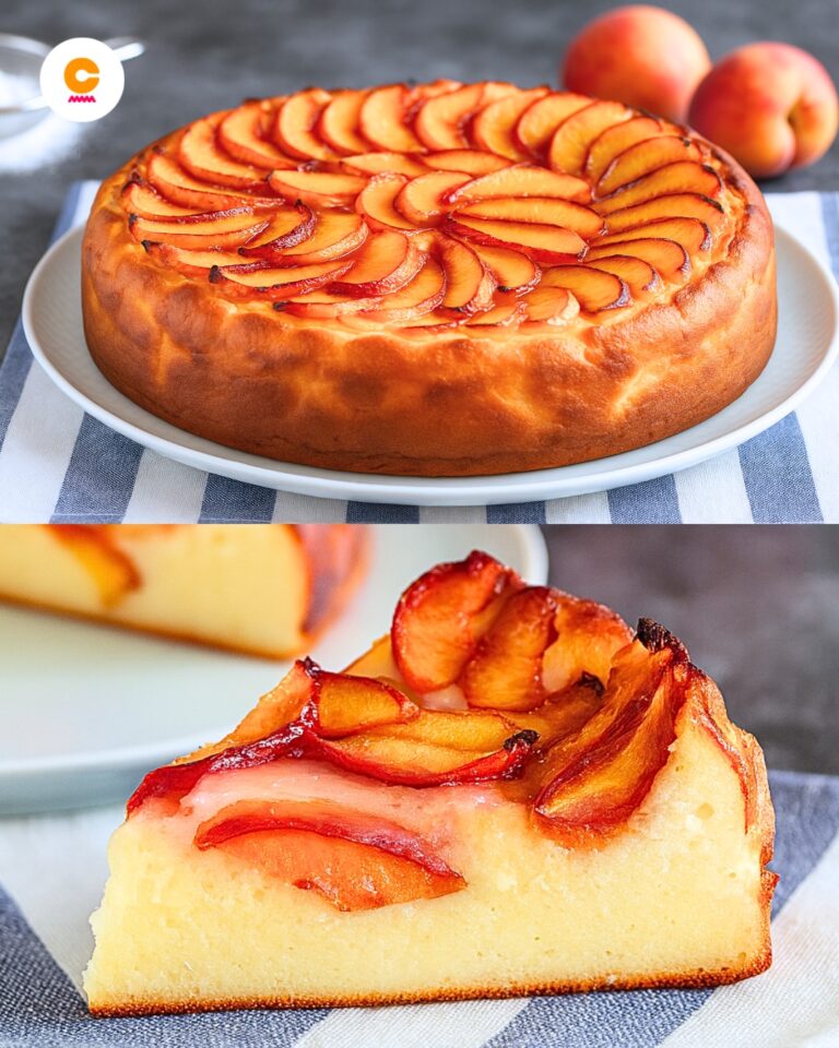 Torta pesche e ricotta senza farina: la ricetta del dolce fresco e cremoso