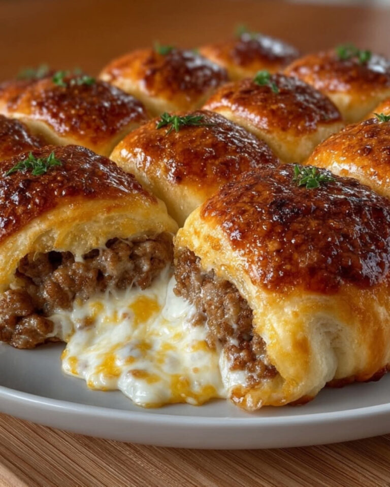 Croissant con salsiccia e formaggio cremoso