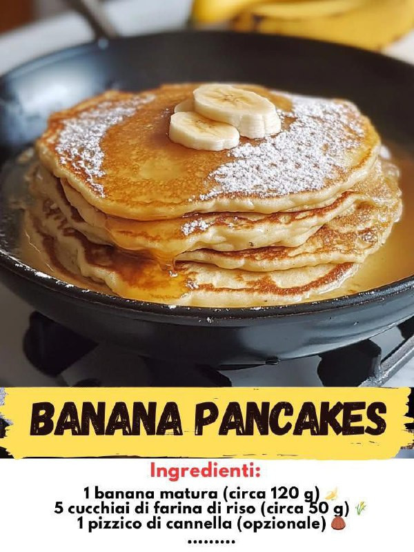 Pancake alla Banana senza Glutine – Energia Naturale in Ogni Morso!