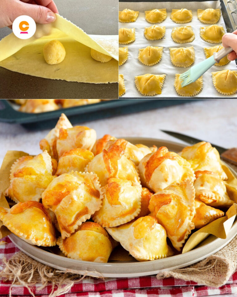 FIADONI I croccanti rustici abruzzesi dal cuore morbido e filante al formaggio: