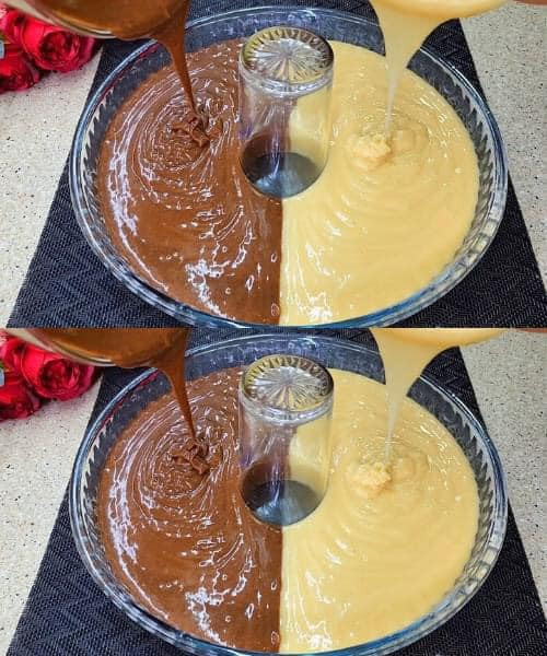 La Ciambella Bicolore al Cacao è una torta