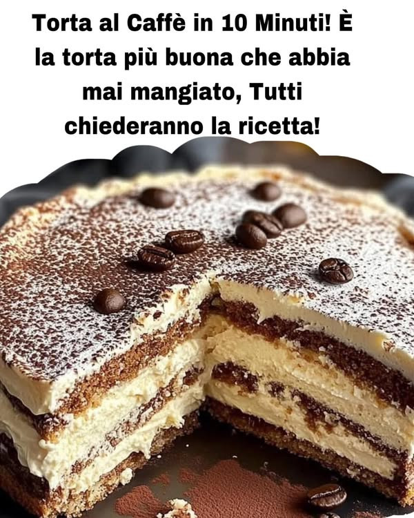 Torta al Caffè in 10 Minuti! È la torta più buona che abbia mai mangiato, Tutti chiederanno la ricetta!