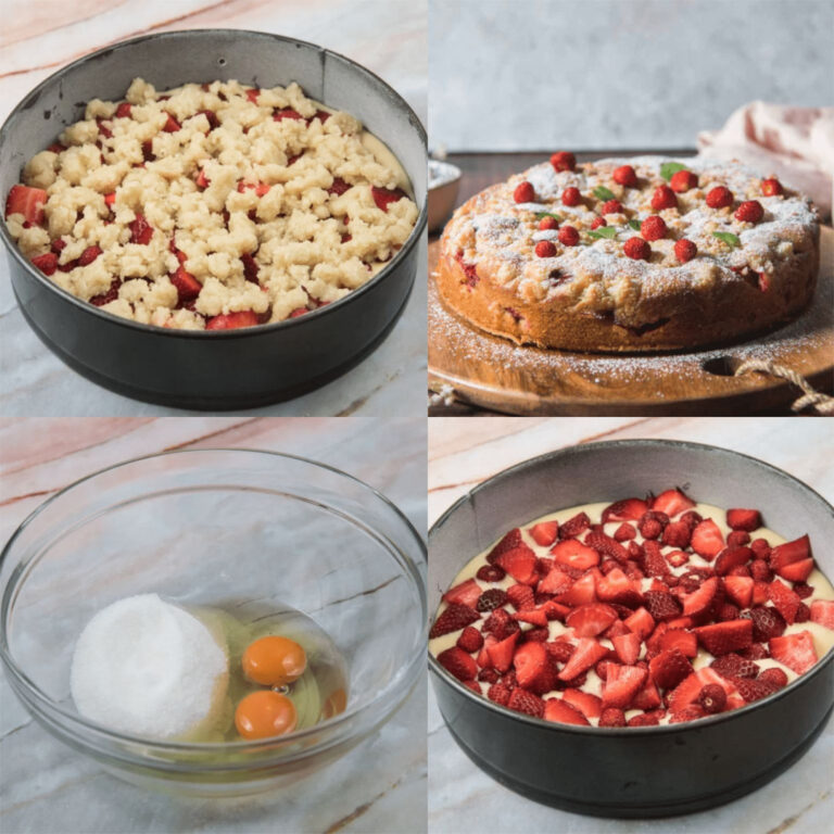Torta crumble alle fragole