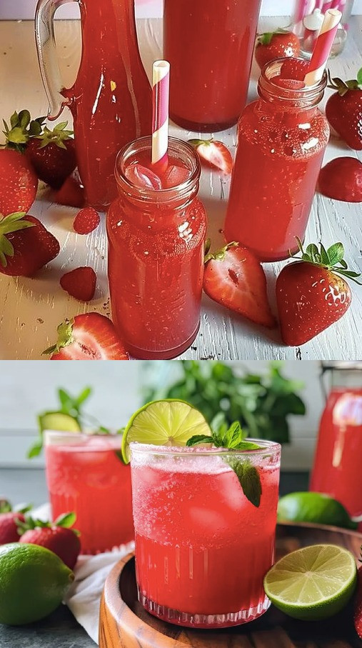 Lime alla fragola, buonissimi freschi e deliziosi