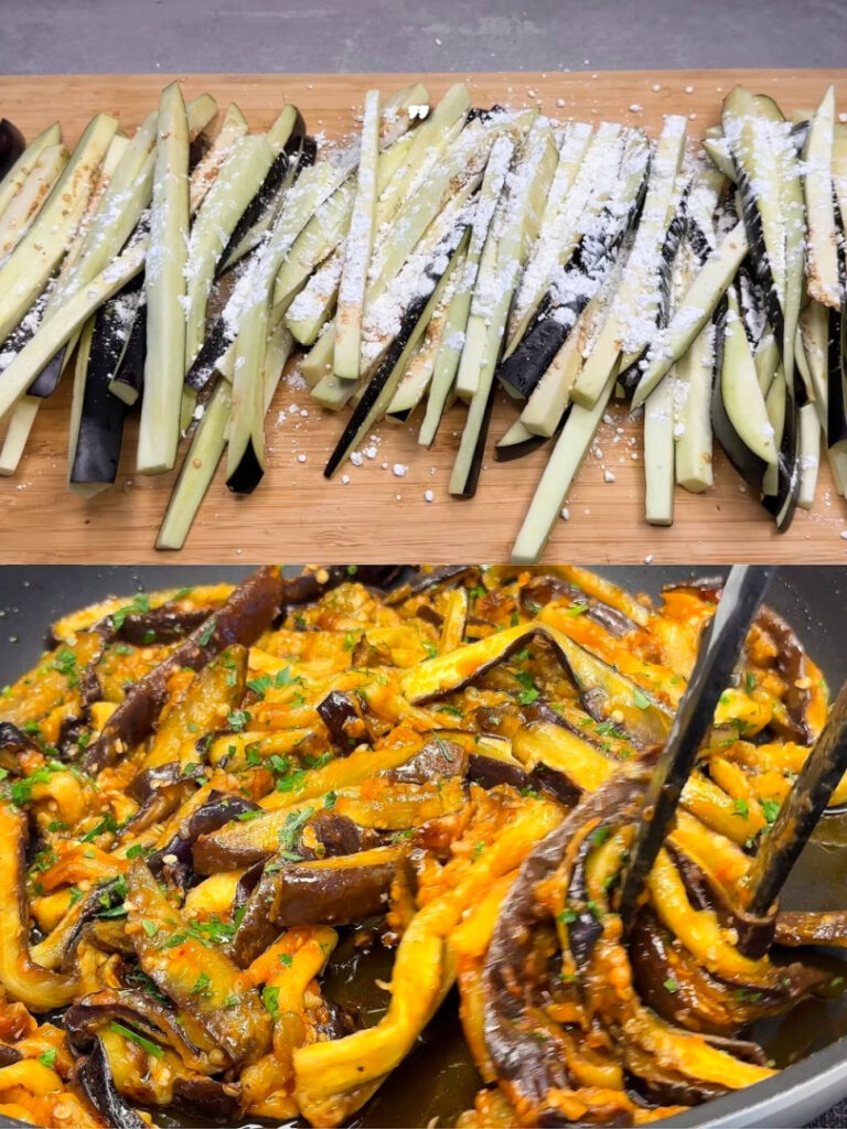 Ricetta di melanzane saltate con salsa di pomodoro piccante